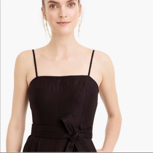 J Crew Linen Tie-Waist Jumpsuit 2 - Picture 3 of 5